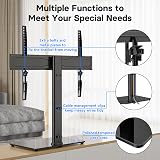 BONTEC Universal Table Top TV Stand 32-65 in VESA 600x400 Tempered Glass Base view 4