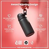 Ion8 Lightweight Steel Kids Water Bottle 400ml Grey Leak Proof Dishwasher Safe view 6