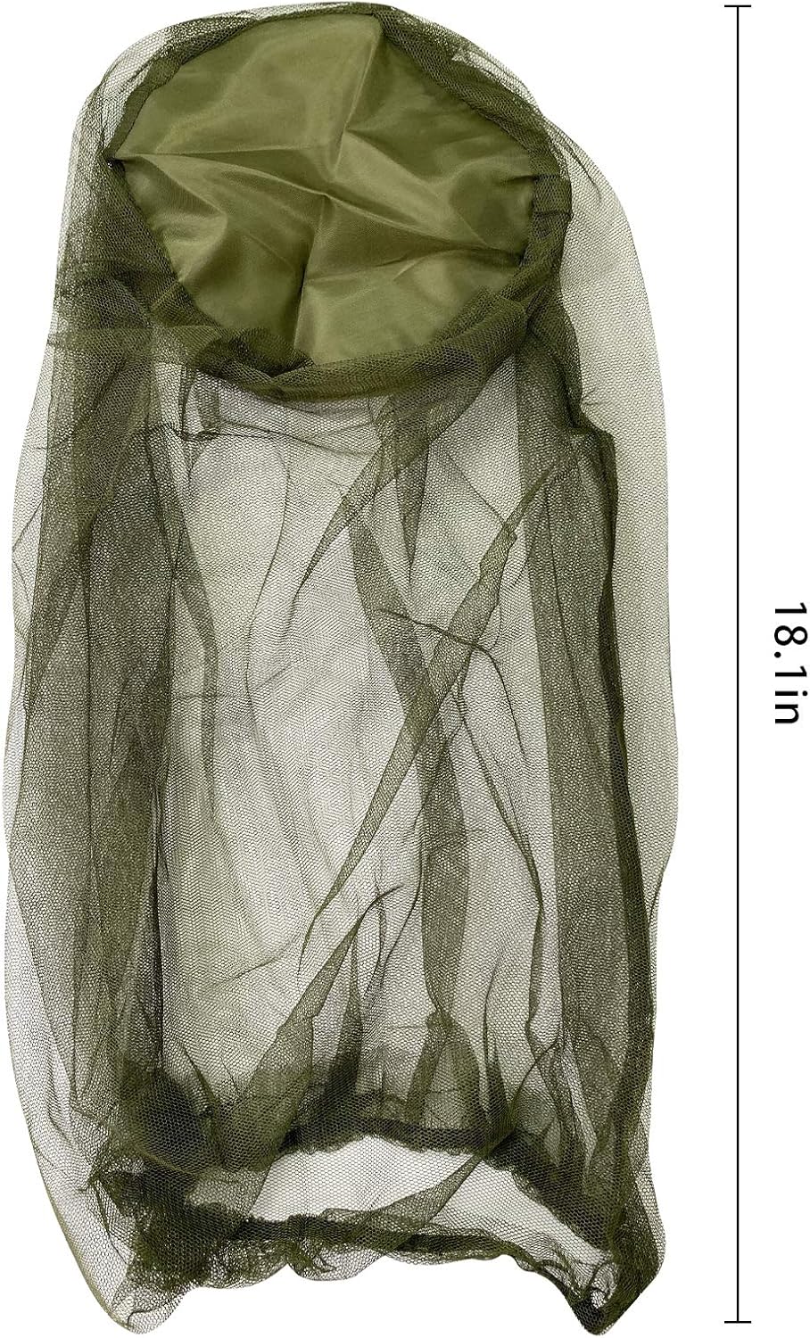 4Pcs Mosquito Head Net Anti Insect Midge Net Head Cover, Head Net Mesh for Outdoor Hiking Camping Fishing Green - Image 3