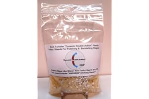 ROCKHOUND'S FIRST CHOICE DYNAMIC DOUBLE ACTION PLASTIC PELLETS Rock Tumbler Dynamic Double Action Plastic Pellets / Beads Used For Final Polishing & Burnishing Stages