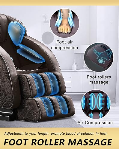 thumbnail image 2 of BILITOK 989 Full Body Zero Gravity Massage Chair – Shiatsu, Heat, Bluetooth, Leather 2 of 3
