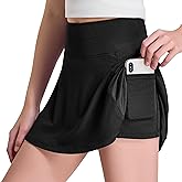 FitsT4 Sports Girl's Golf Skirt Adjustable Waist Active Tennis Skort UPF50+