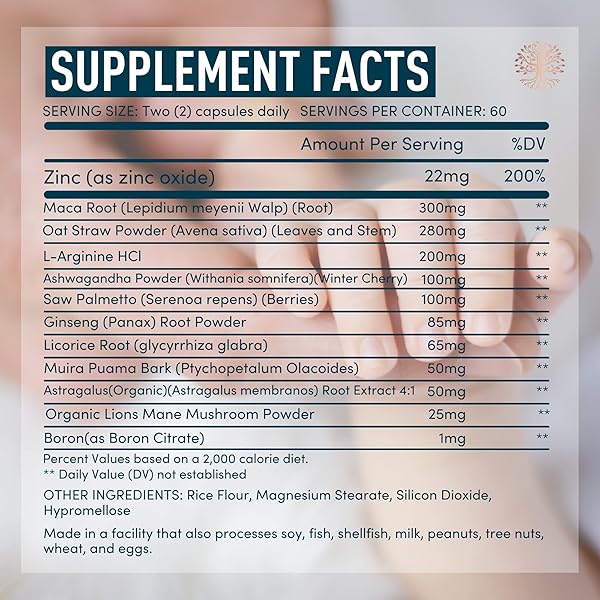 MALE FERTILITY SUPPLEMENT WITH MACA ROOT – MENS HEALTH CONCEPTION FERTILITY PRENATAL VITAMINS PLUS NATURAL EXTRACTS – PRENATAL FERTILITY SUPPLEMENTS FOR MEN – 3RD PARTY TESTED – 120 CAPSULES, 2 MONTH