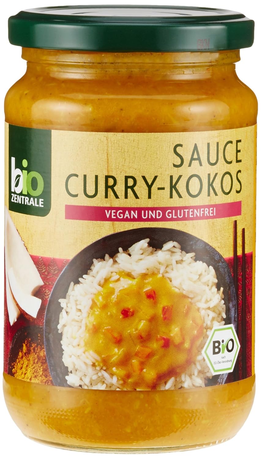 biozentrale Sauce CurryKokos, 6er Pack (6 x 340 ml) Amazon.de