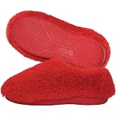 Onmygogo Women's Fuzzy Memory Foam Slippers, Faux Fur Winter Slippers, Slip-On Warm House Shoes for Indoor & Outdoor
