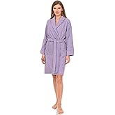 TowelSelections Women’s Robe, 100% Cotton Short Terry Shawl Bathrobe