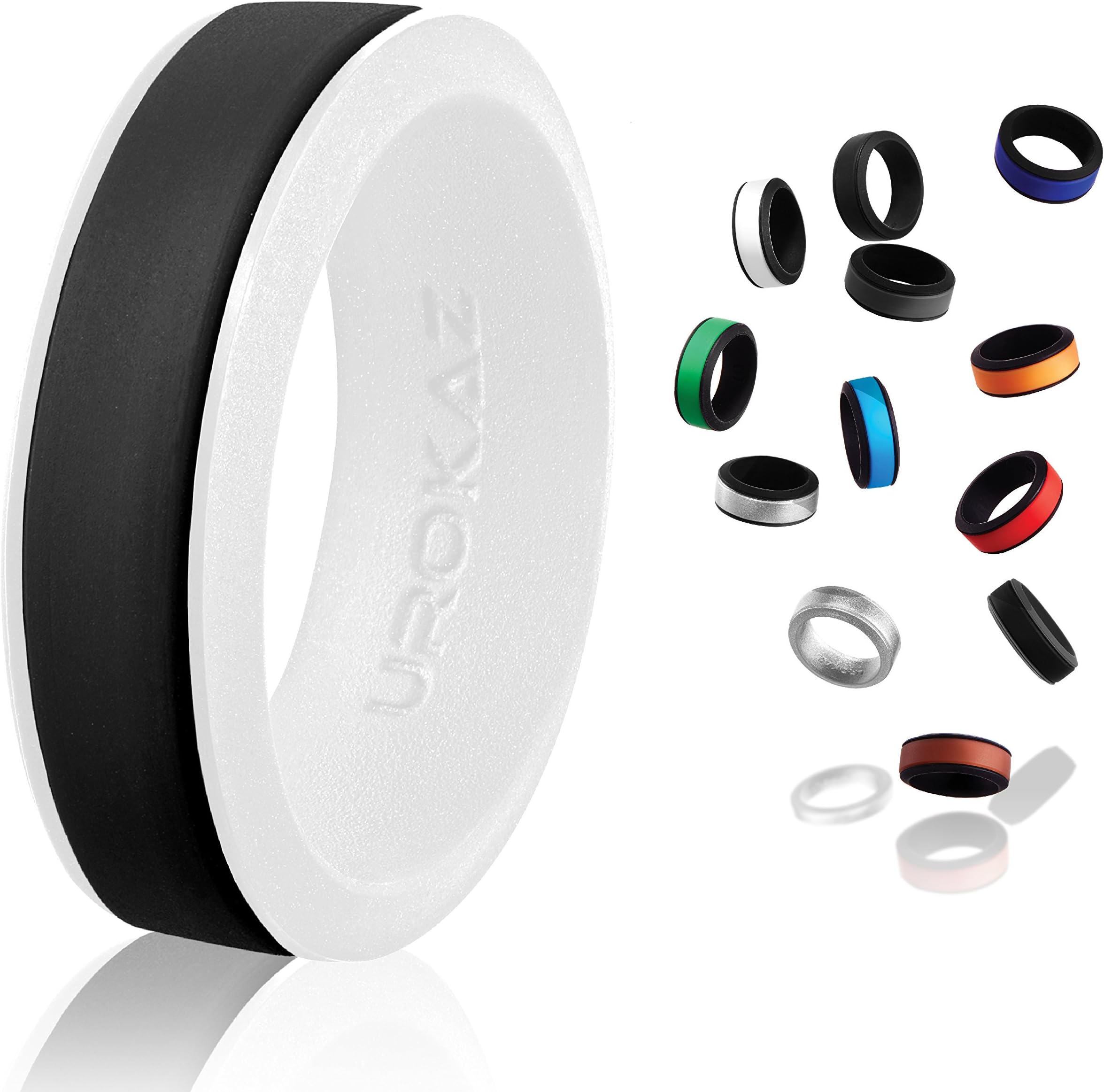 UROKAZ - Silicone Fashion Rings, The Only Ring That Fits Your Lifestyles - Whether You are Single or Married, Ring is Right for You - It is Fashionable, Flexible, and Comfortable