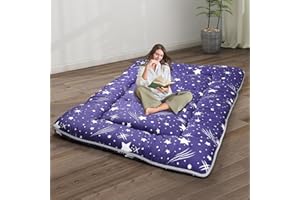 BOMNIOOC Japanese Floor Mattress,4" Thicken Japanese Floor Sleeping Pad Foldable,Futon Mattress Suitable for Camping and Guest Room