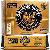 Major Stone Organic Honey Sachets, 10 x 20g, Premium Natural Honey | Herbal Vitality &amp; Energy Support, For Daily Wellness and Modern Lifestyle