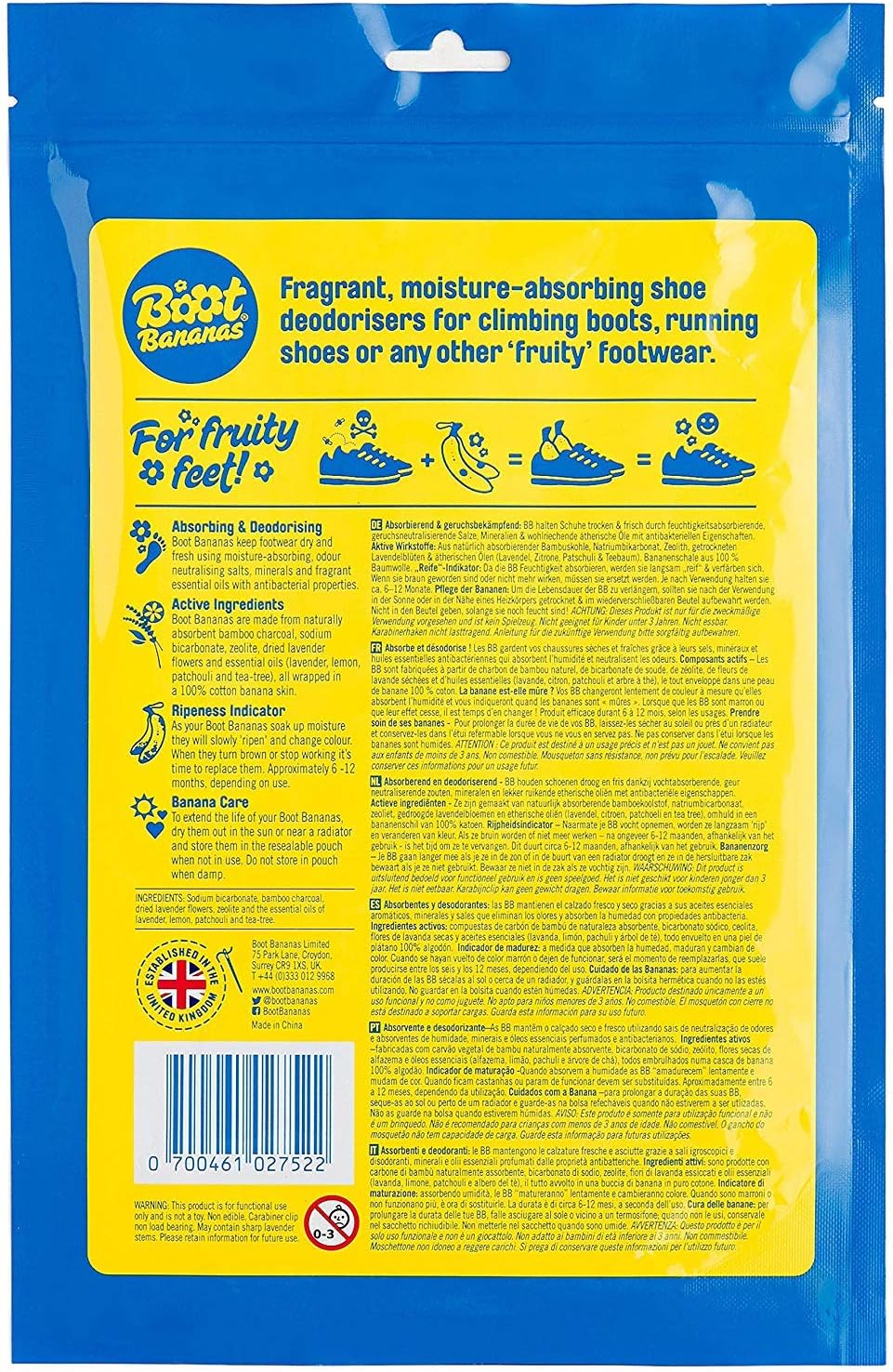Boot Bananas Original Shoe Deodorisers, Banana-Shaped Fresheners to Fight Footwear Funk, Eco-Friendly - Image 4