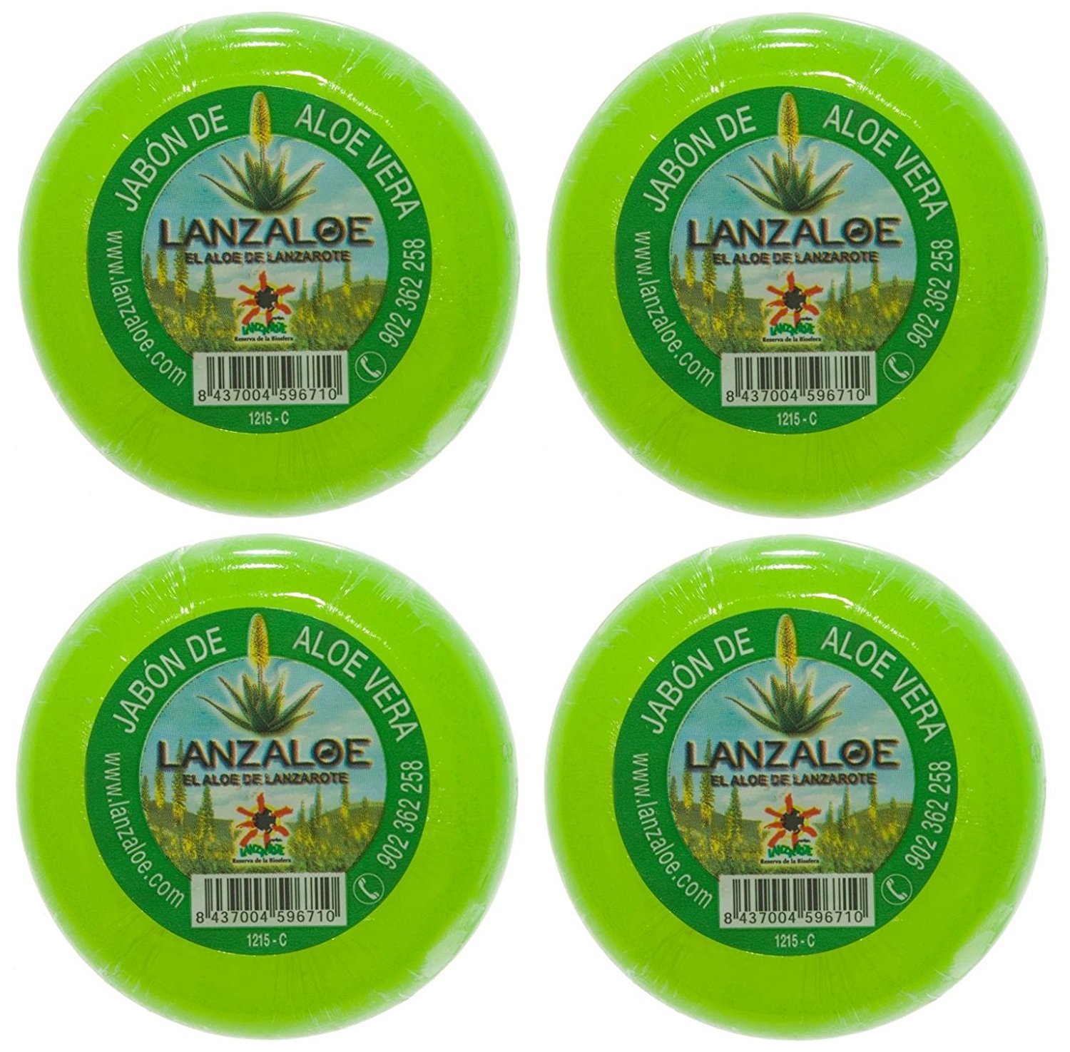 Lanzaloe Aloe Vera Soaps 100g Pack of 4
