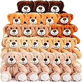 Liliful 24 Pcs 14 Inch Bear Stuffed Animals Plush Toys Bulks Soft Plush Gift for Boys Girls Birthday Baby Shower Favor Wedding Festival Party Decor (8 Colors)