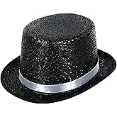 Barelove Top Hats for Men Women Adults, Shiny Magician Hat Tuxedo Hat Victorian Dress Up Christmas Top Hats