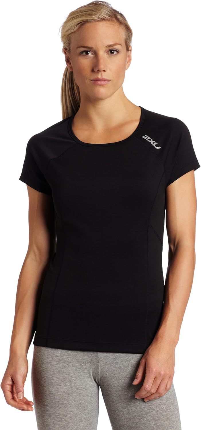 2XU Women's Carbon X Short Sleeve Running Top Amazon.co.uk Clothing