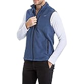 TRAILSIDE SUPPLY CO. Men's Full-Zip Polar Fleece Vest Lightweight Sleeveless Jacket