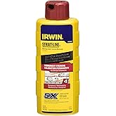 IRWIN Tools STRAIT-LINE Permanent Staining Marking Chalk, Crimson Red, 6 oz (4935519)