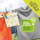 Beldray Lemon Print Peg Bag 33 x 30 cm Hang on Line Indoor Outdoor view 5