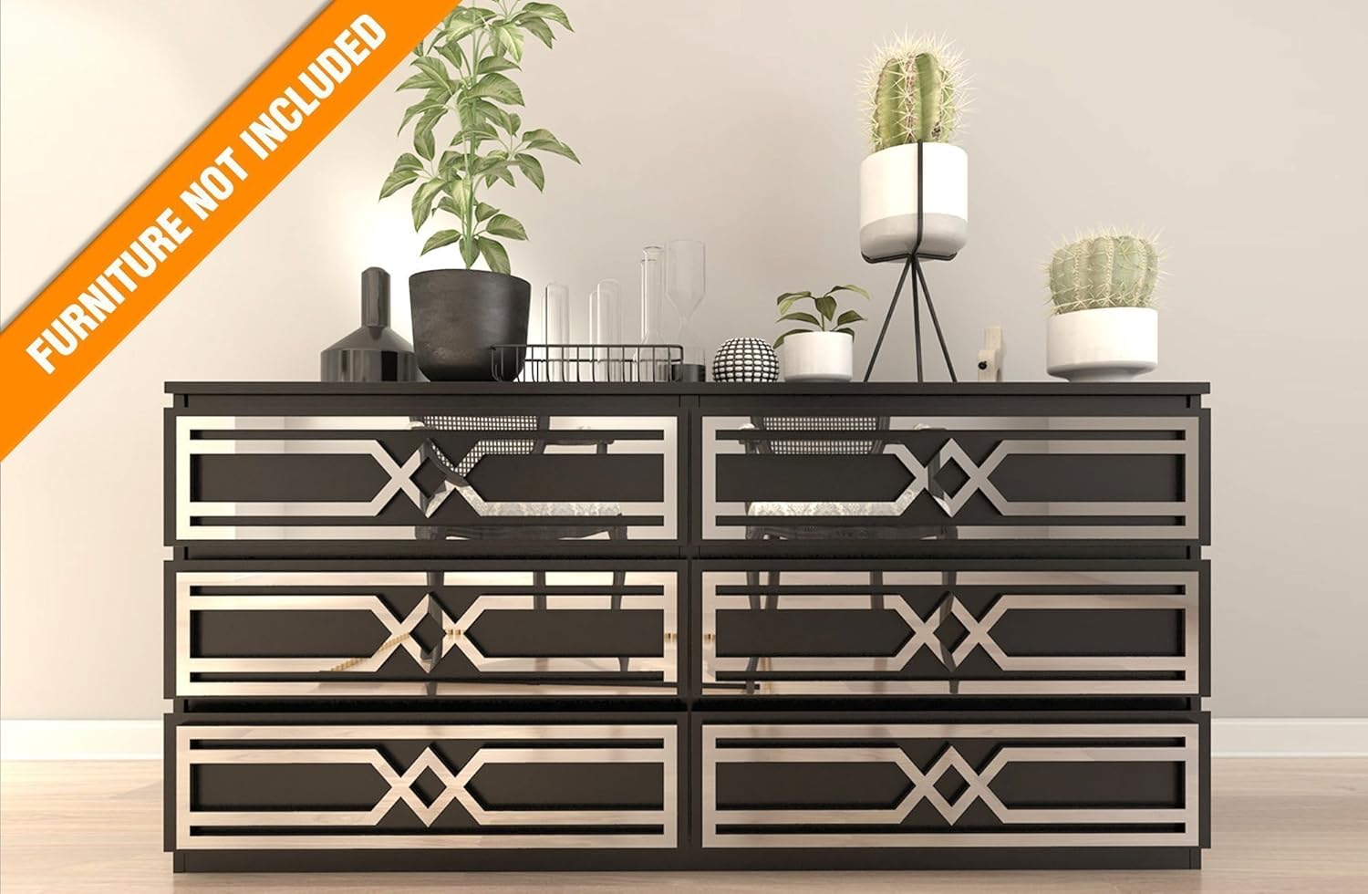 Homeartdecor Evora Fretwork Pattern Suitable For Ikea Malm
