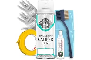 ERA Paints 2K Brake Caliper Paint Kit – Teal | High-Gloss Spray, 500°F Heat & Chemical Resistant | Complete DIY Kit with Degreaser, Gloves & Tape | Made in USA