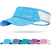 Sukeen Sports Sun Visor Men Women Lightweight Portable Cooling Stretchy Visor Hat for Running, Golf, Daily Wear