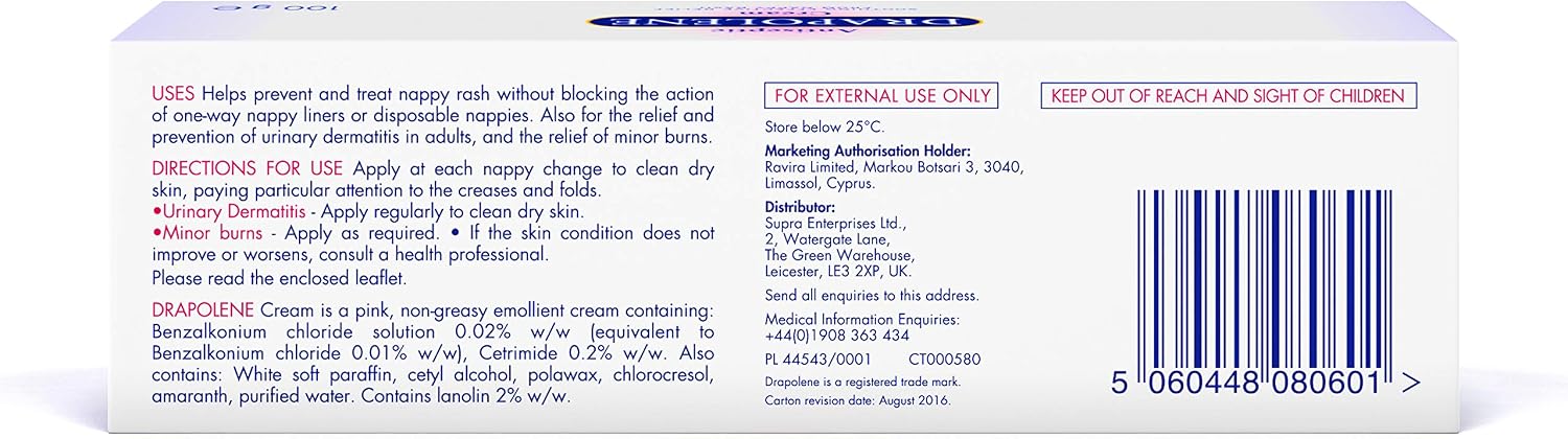Drapolene® Cream 100g Tube, Pink - Image 4