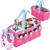 Carrying Case for Toniebox Starter Set Travel Storage Bag for Tonies Audio Player Holds 30–40 Tonies Headphones & Charger Play Inside the Bag Hot Pink Stylish Gift for Girls