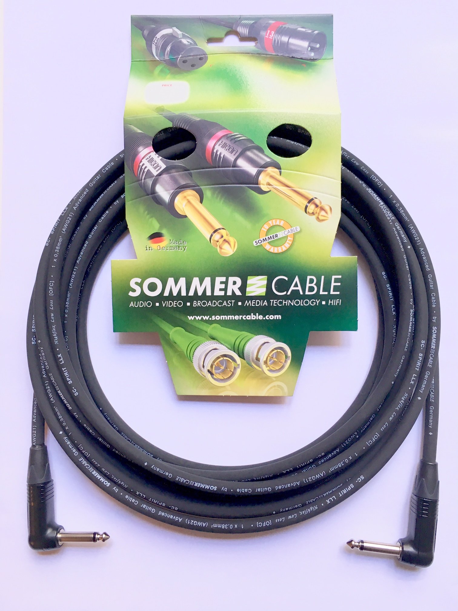 Sommer Cable Instrument Cable SC-Spirit LLX "Low Loss" Jack NP2RX-BAG/Jack NP2RX-BAG (6 m)