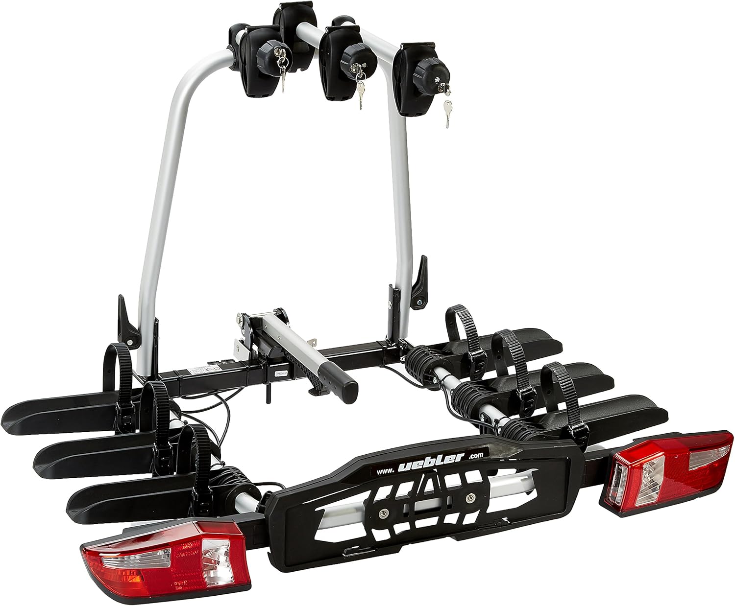 Uebler F32 15730 Tow Bar Bike Carrier for 3 Bicycles/EuroBE Approved/Suitable for EBikes