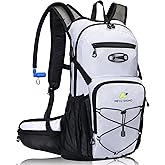 N NEVO RHINO Hydration Backpack, 18L Multipurpose Hiking Backpack with 3L Water Bladder, Water Backpack Insulated Hydration Pack Ideal for Hiking and Cycling