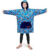 Hot Wheels Blanket Hoodie for Boys, Teens, Fleece Oversized Hoodie, Pullover, Hooded Blanket, Loungewear, Gifts for Boys