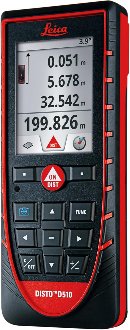 Leica Disto D510 E7500i 650ft200m Laser Distance Measurer W Bluetooth And Disto Sketch App For Iphoneipad Redblack