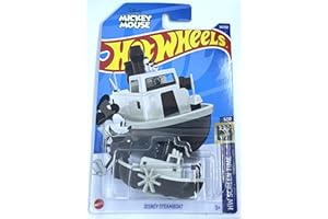 Hot Wheels- Disney Steamboat- HW Screen Time 3/10-[White]- 35/250