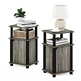Furinno Brahms 3-Tier End Side Sofa Table/Nighstand