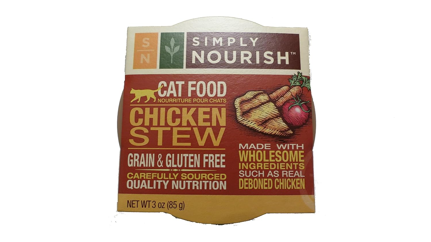 Simply Nourish Cat Food Chicken Stew (Pack of 12) Pet