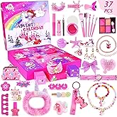 Advent Calendar 2025 Girls 24 Days Christmas Countdown Calendar Unicorn Kit Xmas Gifts for Kids Christmas Stocking Stuffers Toys for 4 5 6 7 Year Old Girl Birthday Xmas Gifts