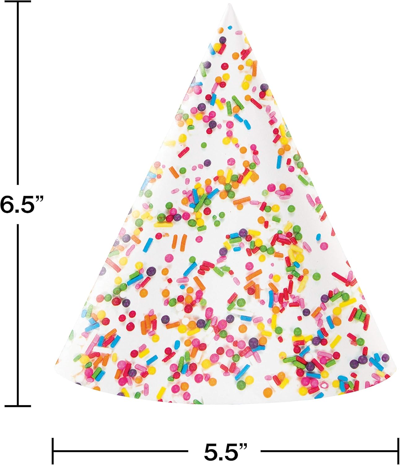 Confetti Sprinkles Party Hat, 24 ct: Toys & Games
