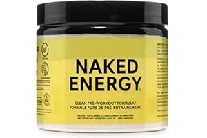 Naked Energy – Unflavored All Natural Pre Workout Supplement for Men and Women, Vegan Friendly, No Added Sweeteners, Colors o