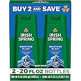 Irish Spring Moisture Blast Body Wash for Men, 20 Fl Oz (Pack of 2)