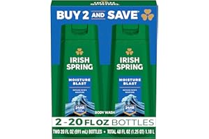 Irish Spring Moisture Blast Body Wash for Men, 20 Fl Oz (Pack of 2)