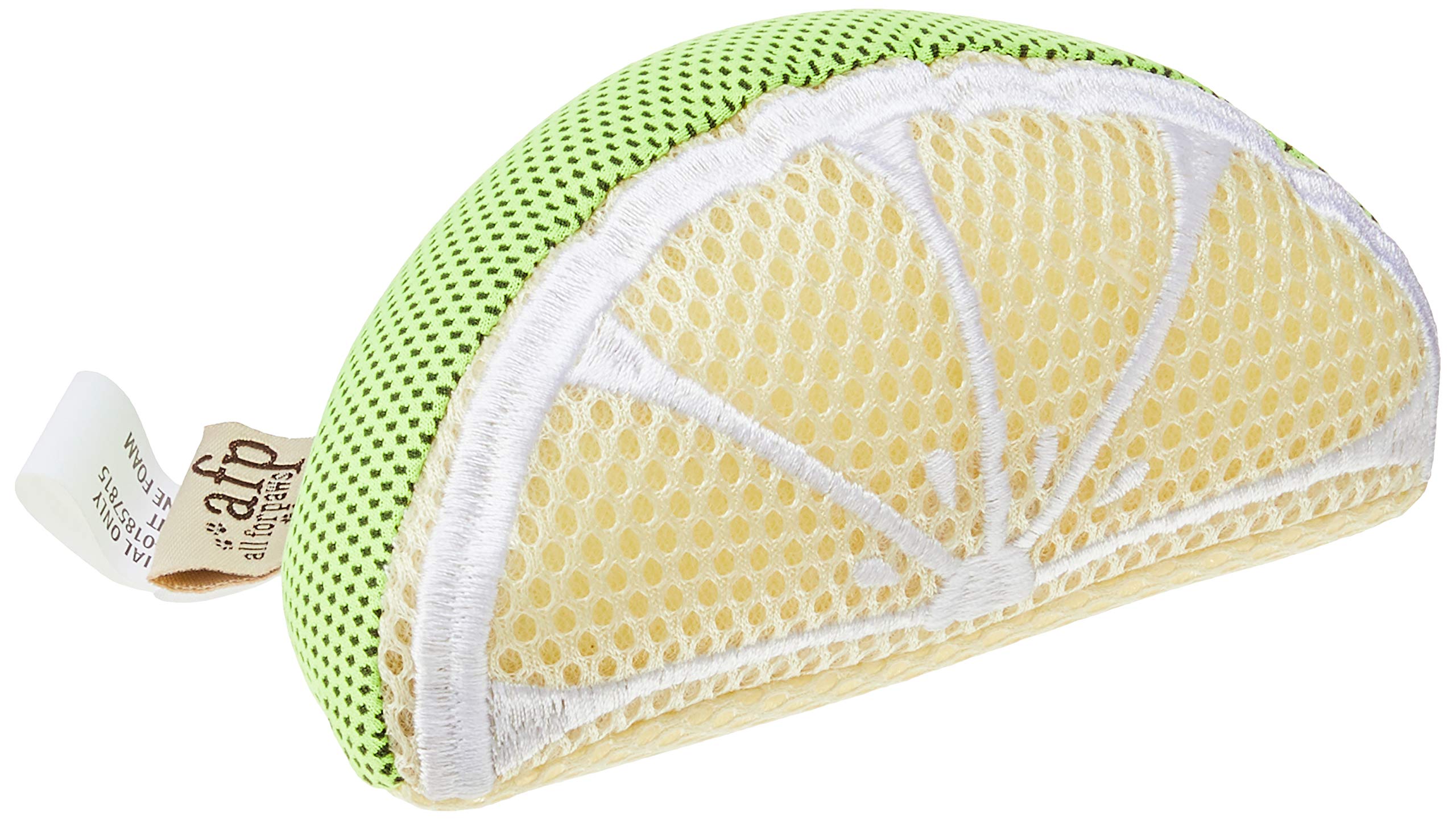 ALL FOR PAWS Chill Out Lemon Slice Cooling Flyer Refreshing Fetch Dog Chew Toy For Hydration & Play, yellow