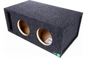 Atrend 8 Soundqubed Dual Vented - SPL Tune Subwoofer Box Improves Audio Quality, Sound & Bass - Woofer Specific Enclosure Certified - Made in USA