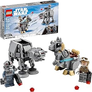 LEGO Star Wars at-at vs. Tauntaun Microfighters 75298 Building Kit; Awesome Buildable Toy Playset for Kids Featuring Luke Skywalker and at-at Driver Minifigures, New 2021 (205 Pieces)