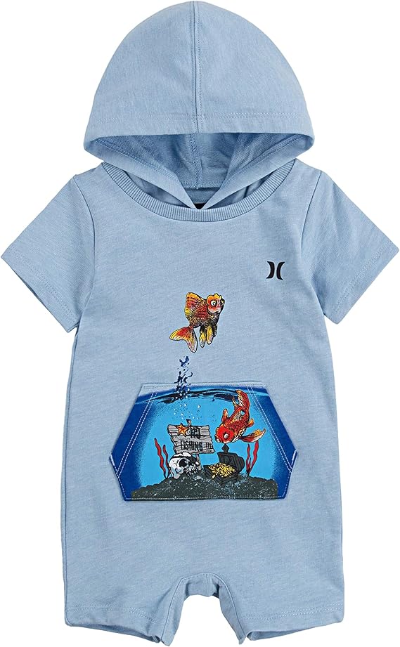 hurley baby romper