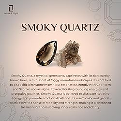 LUSTRE AND LIGHT Pear Shape Natural Smoky Quartz