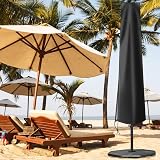 OKPOW Parasol Cover 600D Waterproof 2m-3m UV Windproof with Zip view 7