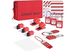 MEI SHUO PIN Lockout Tagout Kit，Lock Out Tag Out Kits Electrical,Loto Locks,Lockout Tagout Locks,Lockout Kit,Electrical Lockout Tagout Kit，Industrial Lockout Tagout Kit，Lock Out Tag Out Kit，Big Easy Lockout Kit