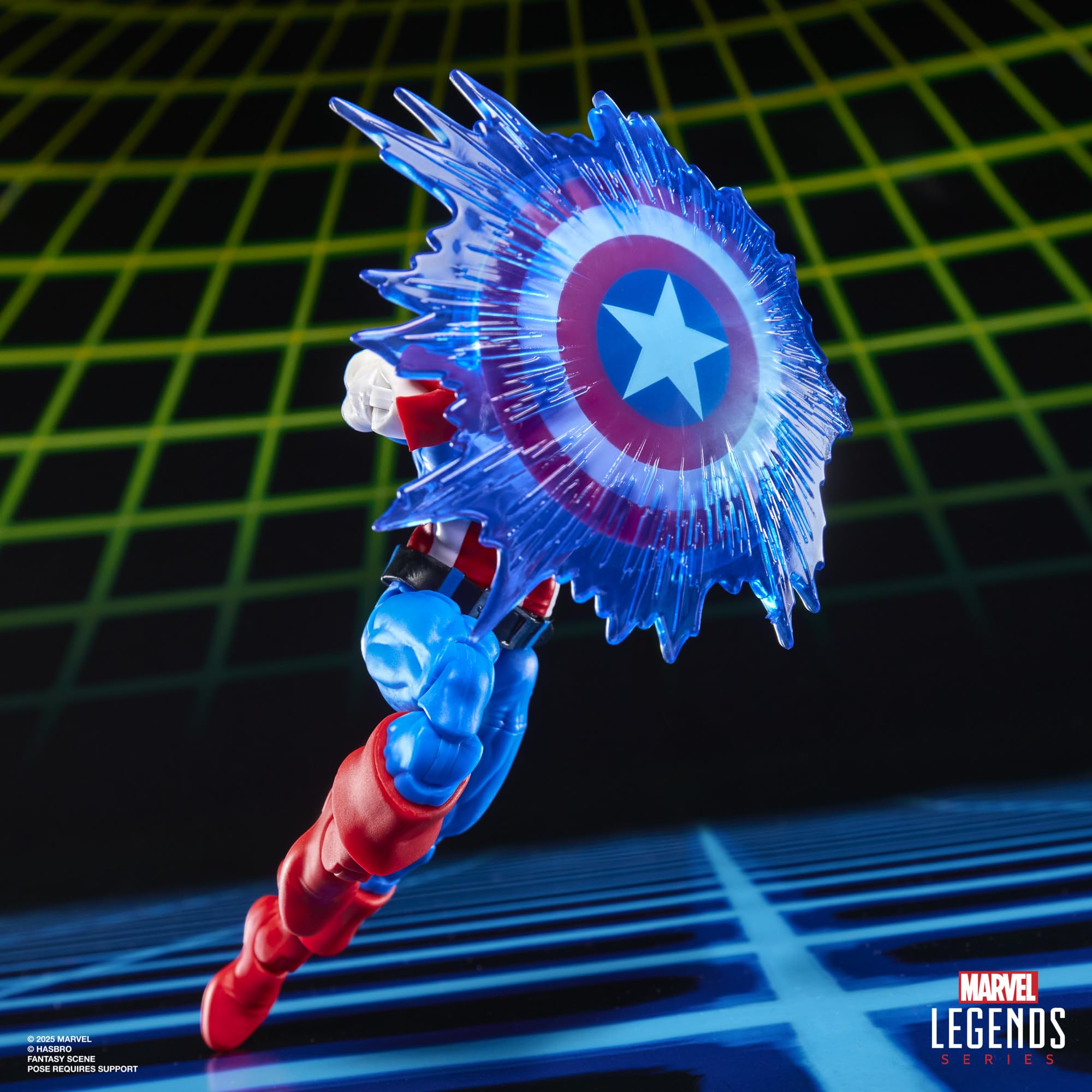 Marvel Legends Series Gamerverse Captain America vs Venom, Retro Video Game-Inspired Collectible 6-Inch Action Figures