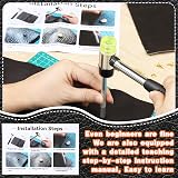 Easusy Leather Rivet Kit, 600 Multicolor Double Cap Rivets & Tools view 5