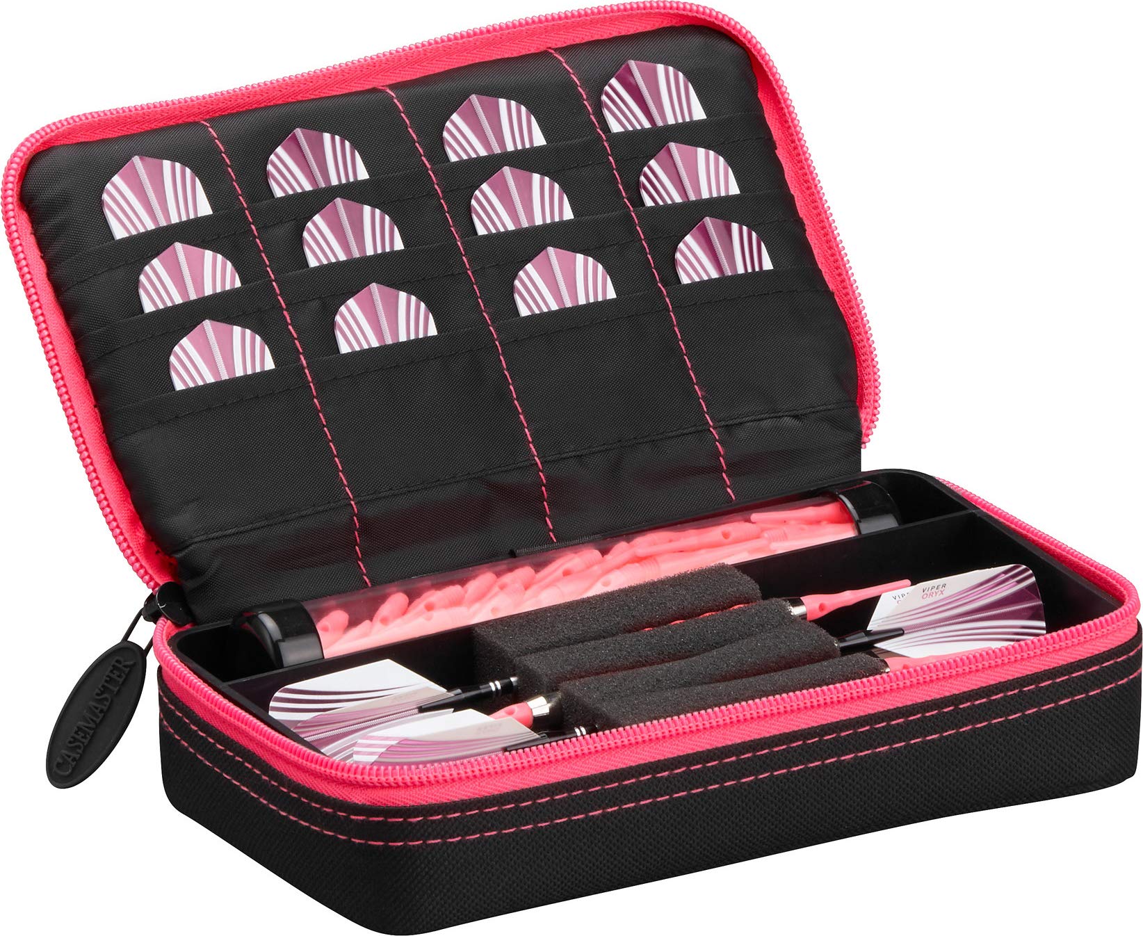 Casemaster by GLD Products Plazma Black with Pink Trim Dart Case