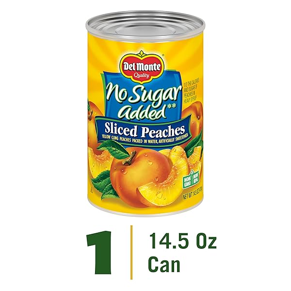 DEL MONTE CANNED SLICED PEACHES, 14.5 OUNCE